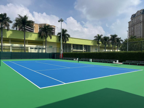 ITF(國(guó)際網(wǎng)聯(lián))二星認(rèn)證 - 澳門網(wǎng)球?qū)W校網(wǎng)球場(chǎng)1號(hào)場(chǎng)